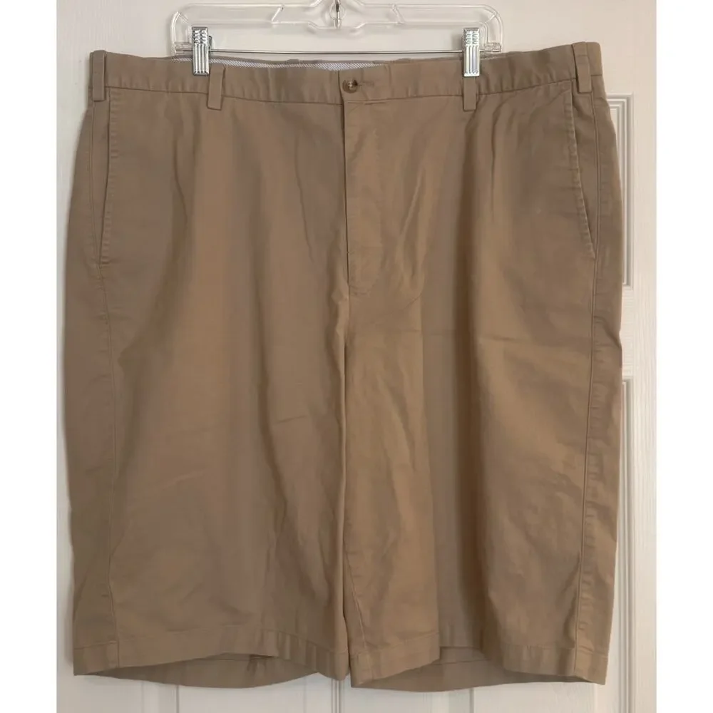 Peter Millar Chino Shorts 44L Khaki 12” Inseam Golf Preppy Vacation Tennis‎ EUC